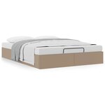 vidaXL Cadre de lit ottoman sans matelas cappuccino 140x190 cm