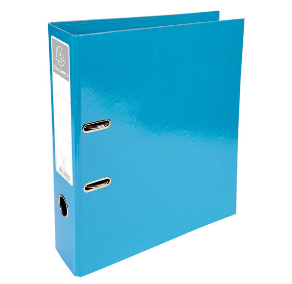 Classeur à levier D70mm Prem'Touch Iderama Turquoise x 10 EXACOMPTA