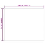 vidaXL Tapis en Fourrure Synthétique de Lapin Olite Gris 200 x 280 cm