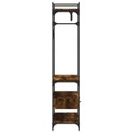 VidaXL Armoire à tiroirs chêne fumé 89x39x184 5 cm bois d'ingénierie