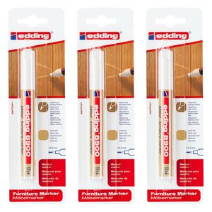 Marqueur pour meuble 8900 blister de 1 hêtre clair 1 5-2 mm x 3 EDDING