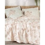 Parure de lit - housse de couette 220 x 240 + 2 taies d'oreiller 60 x 60 coton renforcé - Beige