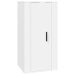 vidaXL Ensemble de meubles TV 2 Pièces Blanc Bois d'ingénierie