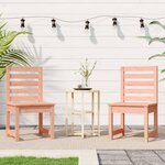 vidaXL Chaises de jardin lot de 2 50x48x91 5 cm bois massif de douglas