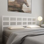 vidaXL Tête de lit blanc 205 5x4x100 cm bois massif de pin