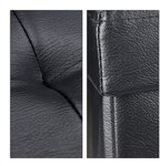 Banquette avec espace de rangement à couvercle en cuir artificiel 75 cm noir 13_0000372_2