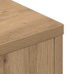 vidaXL Tête de lit avec étagère Chêne artisanal 140 x 17 x 104 5 cm