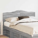 vidaXL Tête de lit Gris Sonoma 160 cm Bois d'ingénierie