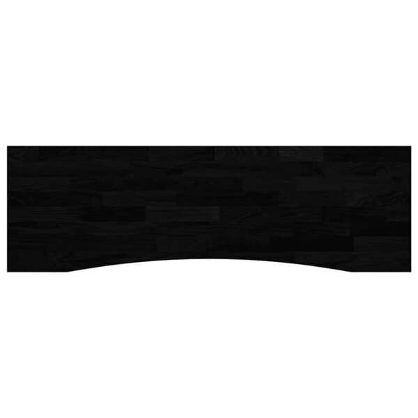 vidaXL Dessus de bureau marron foncé bois chêne massif rectangulaire