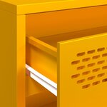 vidaXL Buffet jaune moutarde 68x39x73 5 cm acier laminé à froid