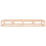 vidaXL Cadre de lit 75x190 cm Petit simple Bois massif