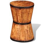 vidaXL Tabouret sablier Bois de manguier brut