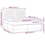 vidaXL Sommier à lattes de lit et matelas Vert foncé 180x200cm Velours