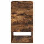 vidaXL Table d'appoint 2 Pièces Chêne fumé 30 x 30 x 56 cm