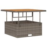 vidaXL Ensemble de salle à manger pour jardin 3 Pièces Gris Poly rotin