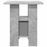 vidaXL Table de chevet Gris béton 41 x 40 x 45 cm Bois d'ingénierie