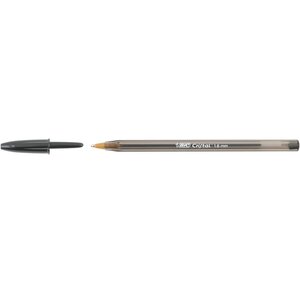 Stylo à bille Cristal Large 1 6 mm Noir x 50 BIC