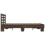 vidaXL Cadre de lit sans matelas chêne marron 120x190 cm