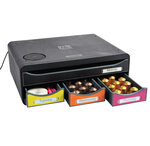 Module de classement toolbox qi chargeur de batterie - 4 tiroirs iderama - arlequin - exacompta