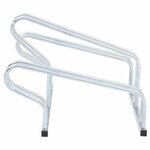 vidaXL Support de vélo au sol autoportant pour 3 vélos acier galvanisé