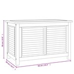 vidaXL Boîte de rangement de jardin et sac 90x50x58cm bois massif teck