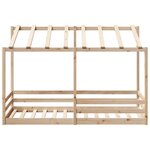 vidaXL Lit pour enfants avec toit 100x200 cm bois de pin massif
