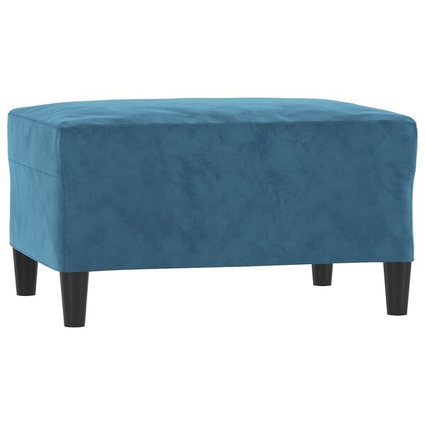 vidaXL Repose-pied Bleu 70x55x41 cm Velours