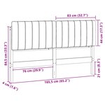 vidaXL Tête de lit capitonnée Marron et Noir 160 cm Pin massif