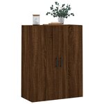vidaXL Armoire murale chêne marron 69 5x34x90 cm