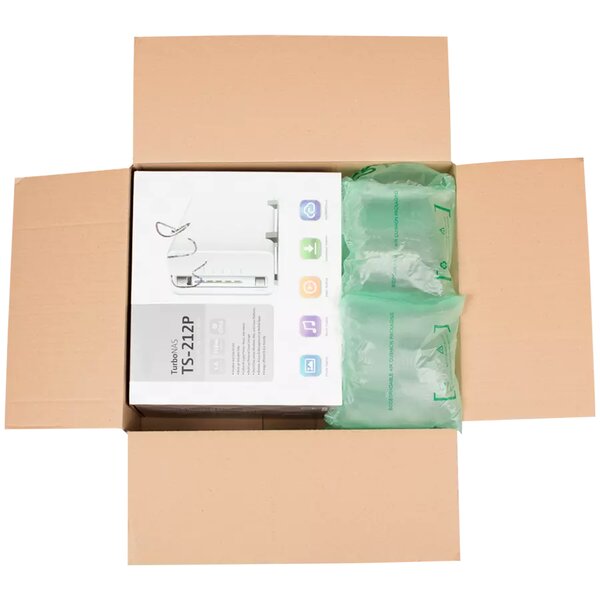 Coussin d'air de calage 20x20cm 2 bobines - Rouleau 500M pour machine Airbio Bulteau Systems