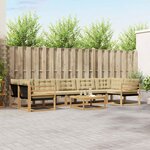 vidaXL Ensemble de canapés d'extérieur 8 pc Blanc et Beige