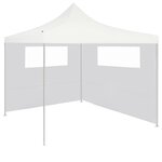 vidaXL Paroi latérale de belvédère avec fenêtres 6x2 m blanc