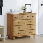 vidaXL Commode 'ASKIM'Marron miel 91x40x79 cm en pin massif