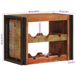 vidaXL Étagère à vin Marron 100 x 45 x 33 cm Bois récupéré massif