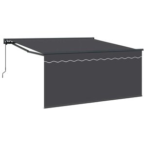 vidaXL Auvent Rétractable Anthracite 350 x 250 cm