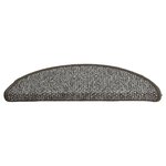 vidaXL Tapis de marches d'escalier 15 Pièces Anthracite 65x21x4 cm