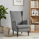 vidaXL Fauteuil Gris foncé Velours