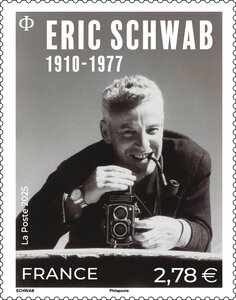 Timbre - Eric Schwab (1910-1977) - Lettre verte