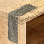 vidaXL Table de chevet 40 x 30 x 52 cm Bois de manguier massif brut
