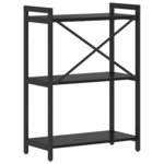 vidaXL Bibliothèque Chêne noir 60 x 30 x 83 cm Bois d'ingénierie