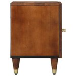 vidaXL Cabinet de chevet 2 Pièces marron miel 40 x 33 x 46 cm