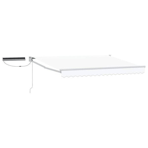vidaXL Auvent rétractable électrique Blanc 3 x 2 5 m