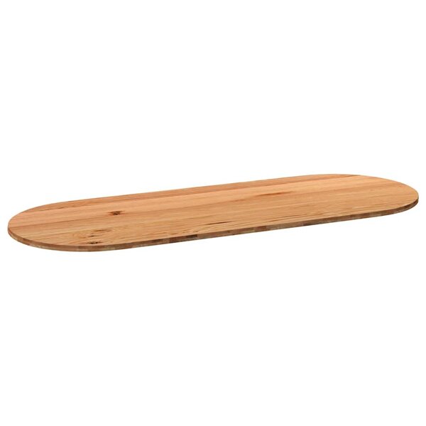 vidaXL Dessus de table 320x120x4 cm bois de chêne massif ovale