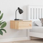 vidaXL Table de chevet Marron 37 x 35 x 18 5 cm Bois massif en pin