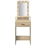 vidaXL Table de Toilette Marron 50 x 41 x 140 cm Bois d'ingénierie