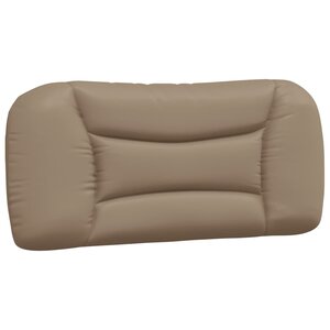 vidaXL Coussin de tête de lit cappuccino 90 cm similicuir