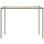 vidaXL Belvédère beige 3x3 m 180 g/m² tissu et acier