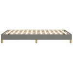 vidaXL Cadre de lit gris foncé 120x190 cm tissu