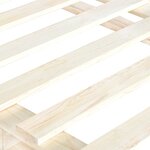 vidaXL Cadre de lit sans matelas avec tête de lit 90x200 cm
