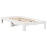 vidaXL Cadre de lit sans matelas blanc 90x200 cm bois de pin massif